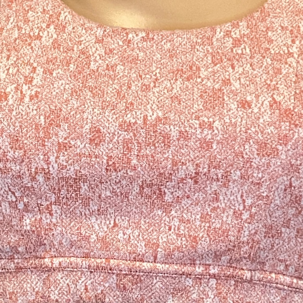 Gymshark Fleur Texture Moroccan Brick Marled Athletic Sports Bra Size Medium EUC - Picture 6 of 7